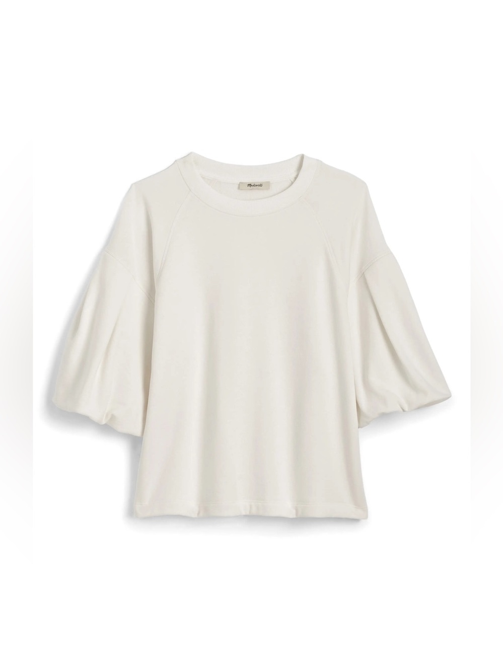 Madewell Puff-Sleeve Sweatshirt Tee